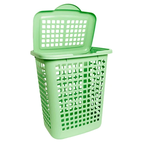Cesto telado com tampa 30l retangular Lavanna verde Rischioto