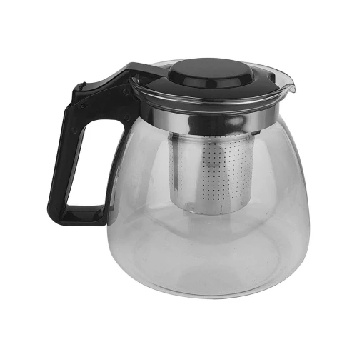 Chaleira de vidro com infusor 1000ml e 4 xícaras