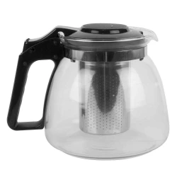 Chaleira de vidro com infusor 900ml Amigold
