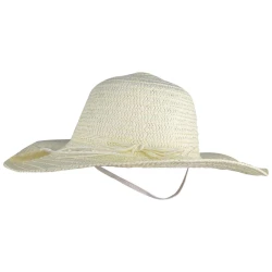 Chapeu de palha feminino decorado 58cm