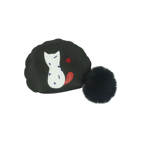 Chaveiro bolsinha para moeda gato pompom Chaveiro bolsinha para moeda gato pompom