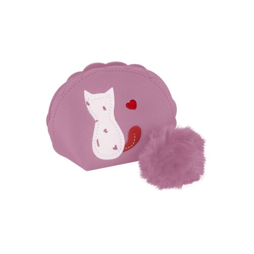 Chaveiro bolsinha para moeda gato pompom Chaveiro bolsinha para moeda gato pompom