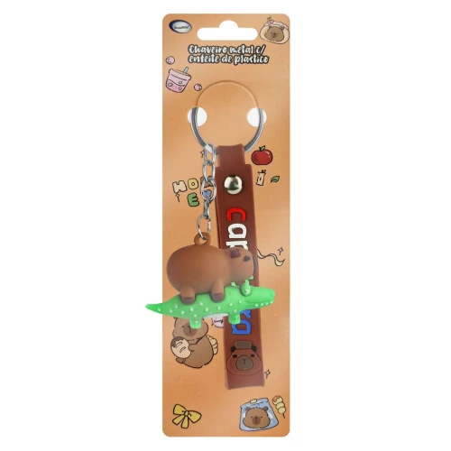 Chaveiro com enfeite capivara HW84328 sortido Interponte