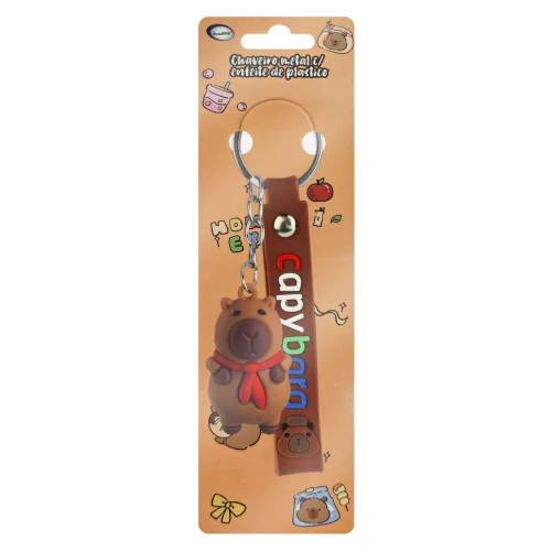 Chaveiro com enfeite capivara HW84328 sortido Interponte