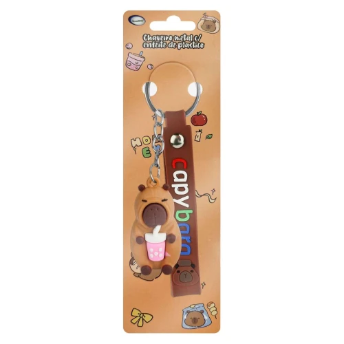 Chaveiro com enfeite capivara HW84328 sortido Interponte