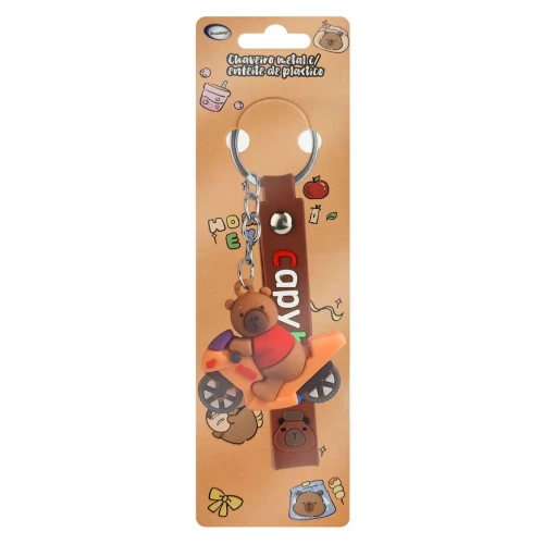 Chaveiro com enfeite capivara HW84328 sortido Interponte