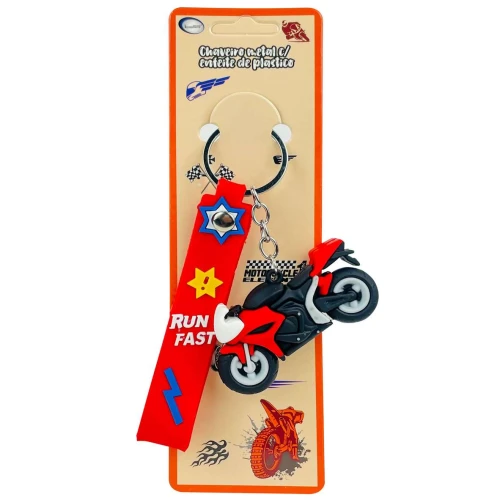 Chaveiro com enfeite motocicleta hw84329