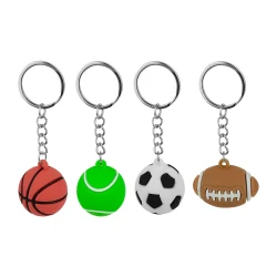Chaveiro de borracha 3,2cm bolas sortidas