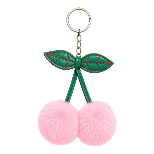 Chaveiro de metal cerejas pompom hw69827 Chaveiro de metal cerejas pompom hw69827