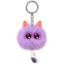 Chaveiro de metal gatinho pompom hw69828