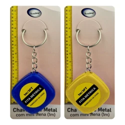 Chaveiro metal mini trena 1m HW81029 Interponte