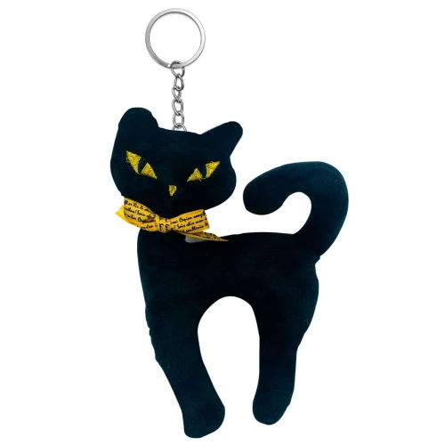 Chaveiro pelúcia gato 17cm hm40811