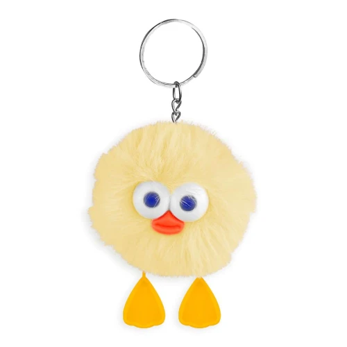 Chaveiro pelúcia pompom patinho hw69829
