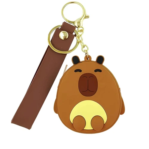 Chaveiro porta moedas silicone capivara sortido