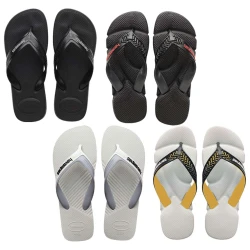 Chinelo havaianas tiras largas sortidas