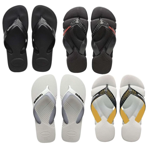 Chinelo havaianas tiras largas sortidas