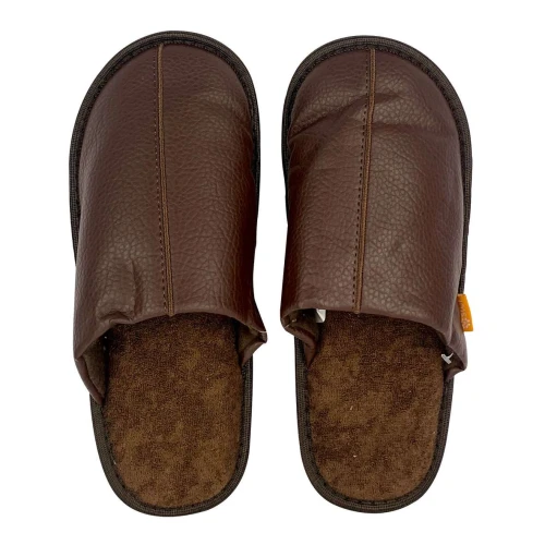 Chinelo sintético masculino marrom tamanhos 39/40 41/42 43/44 Stuf
