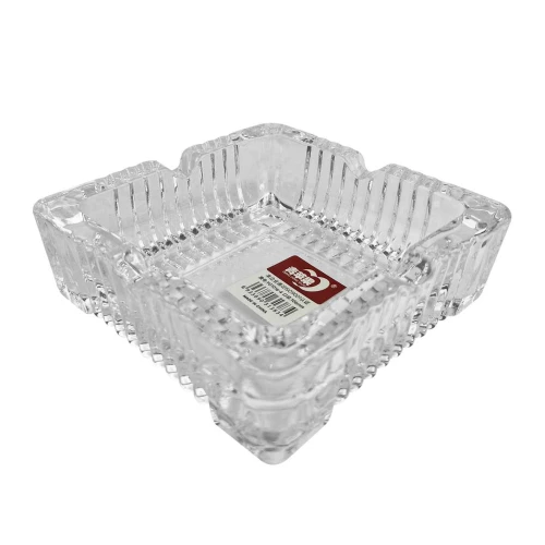Cinzeiro de vidro quadrado 10,5cm Rio Tijucas