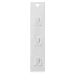 Clip strip branco para gôndola 560x35x0,6mm Fenapack
