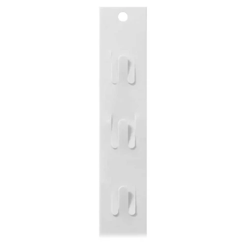 Clip strip branco para gôndola 560x35x0,6mm Fenapack
