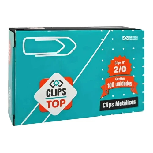 Clips pequeno 2/0 com 100 unidades