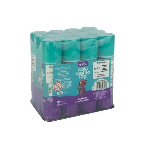 Cola em bastão 10 gramas com 12 unidades