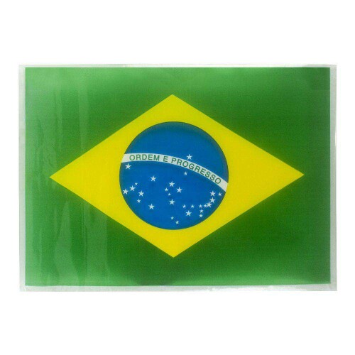 COPA BANDEIRA PLASTICA BRASIL 37CMX56CM S/CABO