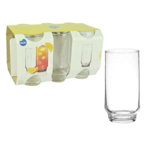 Copo de vidro long drink lights 300ml 06 unidades nadir Copo de vidro long drink lights 300ml 06 unidades nadir
