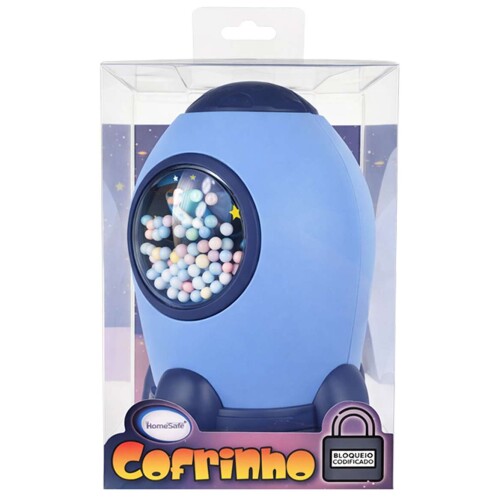 Cofre pástico foguete bloqueio codificado sortido