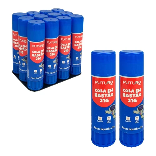 Cola em batão 21 gramas com 12 unidades Futuro Cola em batão 21 gramas com 12 unidades Futuro