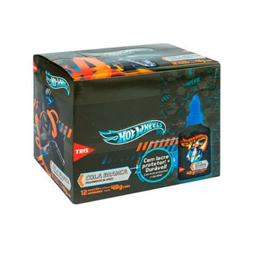 Cola escolar 40 gramas Hot Wheels Tris Cola escolar 40 gramas Hot Wheels Tris