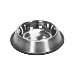 Comedouro inox para cão 300ml 18cm