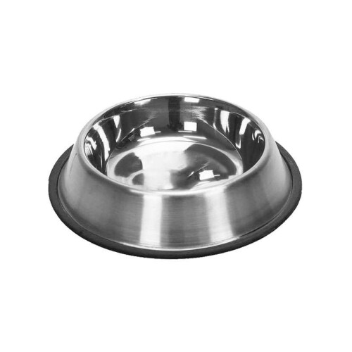 Comedouro inox para cão 300ml 18cm