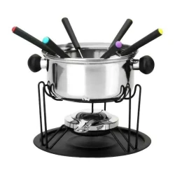 Conjunto para fondue inox com 11 unidades Imporiente