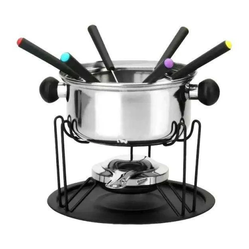 Conjunto para fondue inox com 11 unidades Imporiente Conjunto para fondue inox com 11 unidades Imporiente