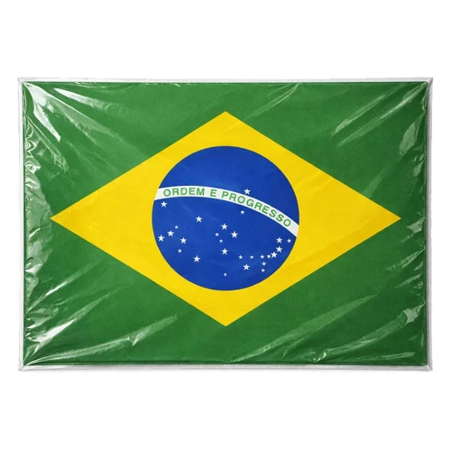 Copa bandeira plástica Brasil 37x56cm sem cabo Copa bandeira plástica Brasil 37x56cm sem cabo