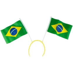 Copa tiara com bandeira do Brasil