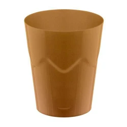 Copo acrílico 50ml brigadeiro com 10 unidades dourado Strawplast