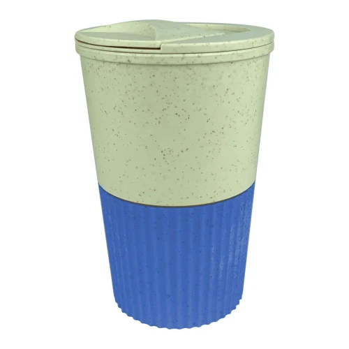 Copo de bambu para café com tampa 400ml