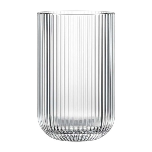 Copo de vidro 450ml canelado Copo de vidro 450ml canelado