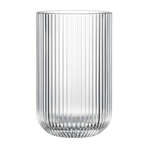 Copo de vidro 450ml canelado Copo de vidro 450ml canelado