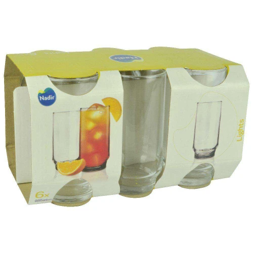 Copo de vidro long drink lights 300ml 06 unidades nadir Copo de vidro long drink lights 300ml 06 unidades nadir