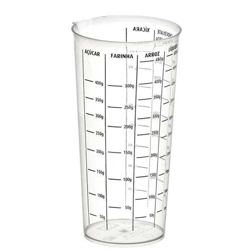 Copo medidor plástico graduado 500ml
