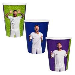 Copo papel 270ml neymar jr com 8 unidades
