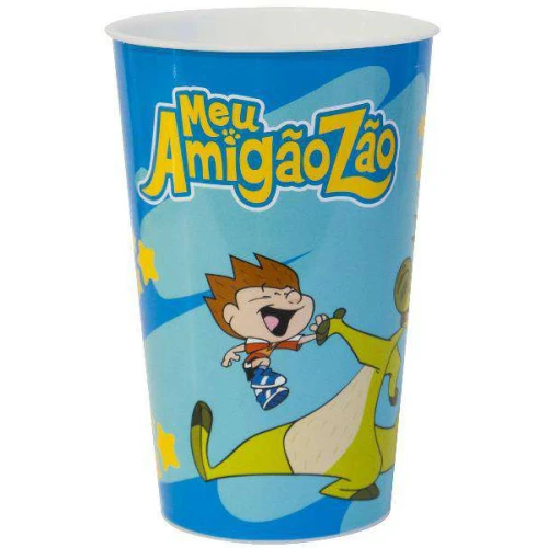 Copo plástico infantil 500ml decorado Meu Amigãozão