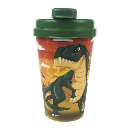 Copo plástico squeeze sport 350ml dinossauros Copo plástico squeeze sport 350ml dinossauros