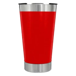 Copo térmico 473ml inox vermelho com tampa