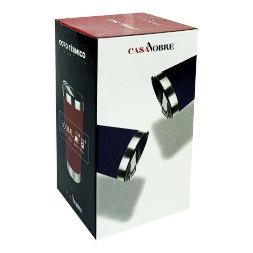 Copo térmico 500ml inox com tampa sortidos Casa Nobre
