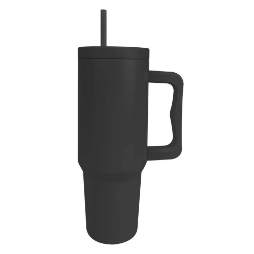 Copo térmico inox 1,2 litros com canudo sortido Casa Nobre