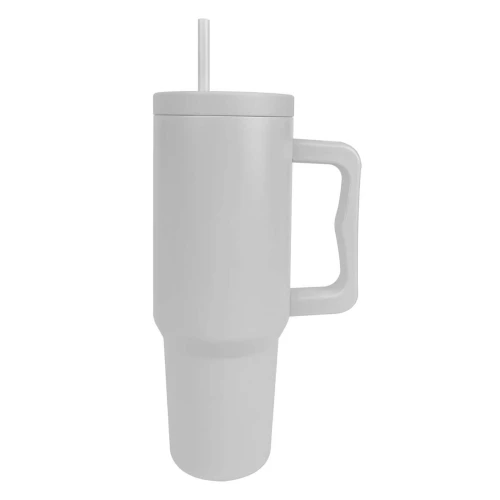Copo térmico inox 1,2 litros com canudo sortido Casa Nobre